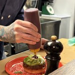 THE GRABBER hamburger pub - 【期間限定】 『TUDOR CHEESE BURGER￥2,310』 『ポテト¥165』 『HOT COFFEE￥165』