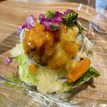 日本料理FUJI - ドウマンガニ(雌)の身・卵・味噌と白菜の酢の物