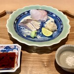 日本料理FUJI - 九絵と鯵のお造り