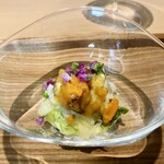 日本料理FUJI - ドウマンガニ(雌)の身・卵・味噌と白菜の酢の物