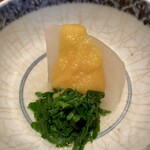 日本料理FUJI - 聖護院大根・春菊〜生唐墨がけ