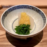 日本料理FUJI - 聖護院大根・春菊〜生唐墨がけ