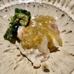 日本料理FUJI - 伊勢海老炙り、プチヴェール