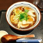 戸隠そば満寿美屋 - 鴨南ばん蕎麦1300円