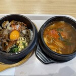 石焼ビビンパ - 料理写真:スンドゥブチゲ＆カルビビビンパセット