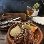 エル・ペスカドール - 今日は オレンジワイン￥1200 と共に　