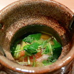 日本料理 百屋 - 猪肉の土瓶蒸し