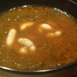 貴蔵 - 青さ海苔と鱈白子入り赤出汁