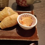 天庵 - 稲荷寿司。