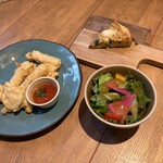 PISOLA 武石インター店 - 本日のキッシュ、本日のサラダ、モッツァレラチーズとズッキーニのフリット(サイドメニュー:+349円)