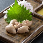 日田まぶし千屋 - きも刺し　きもの湯引きを酢味噌で