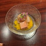 割烹 室井 - あん肝　紫蘇　ホタテ　さわび　菊名の料理