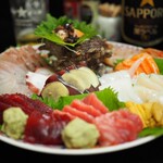 棟梁 - お刺身の盛り合わせ