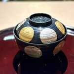 蓬左茶寮 - 海老真丈と蓬麩の椀