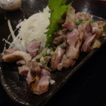 ぢどり倶楽部 - 薩摩地鶏のたたき　おかわり