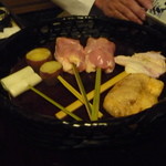 うかい鳥山 - いろり鶏炭火焼きコース6320円