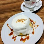 高倉町珈琲 つくば店 - ジャストサイズクリームパンケーキ、高倉町ブレンド