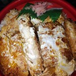 キッチンオリジン - ロースかつ丼、アップ