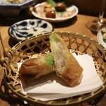 三茶一九 ハナレ - 贅沢エビカニ春巻き