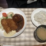 グリル ロン - Ｂセット。ご飯大盛り