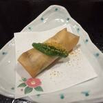割烹 たま笹 - 牡蠣の揚げ春巻き