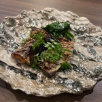 又一 - 太刀魚とどんこ椎茸の木の芽焼き