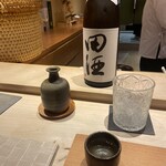 すし みむろ - 田酒、森伊蔵