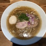 なか乃中華そば - 料理写真:味玉 塩、手もみ太麺