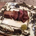 柳家 - 鹿肉の脂身は美味