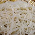 手打蕎麦のたぐと - 真っ白な細切りの更科そば