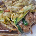 中華飯店 利喜 - 先輩の　ニラレバー炒め定食¥900