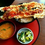 一力 - 穴子天丼1400円