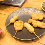 串カツ あらた - 普通の串カツあらた盛り