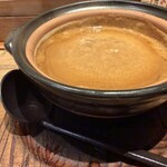 味噌が一番 - 熱々のつけ汁