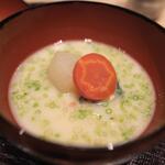 日本料理 研野 - お造りがでて（写真なし）その後、かす汁。