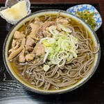 吾妻屋 - 肉そば（冷）大盛