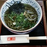 Kangetsu - 山菜そば(茶そば) 800円