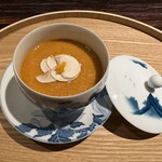 食堂さいと右 - 茶碗蒸し　アメリケーヌソースかけ