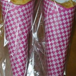 おやつショップ チャッピー - 左マンゴー400円　右チョコバナナ350円＋ホイップ100 100円