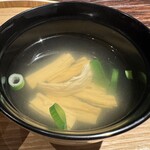 食堂さいと右 - 湯葉のお吸い物