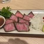 和処 あかつき - 和牛ローストビーフ　　柔らかい！