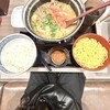 吉野家 - 期間限定・牛肉玉ラーメン鍋膳(とんこつ、ご飯付き)