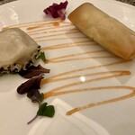 中国料理 「王朝」 - 上海蟹味噌の豚肉焼き饅頭 、和牛と大根の春巻き