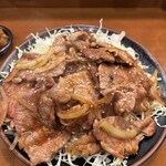 檍食堂 - 肩ロース生姜焼き定食　1,800円