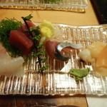 千駄木 鮨隆 - 刺身お造り（貝・赤身・白身・光物）