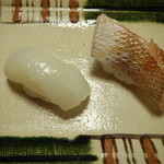 千駄木 鮨隆 - イカ・鯛