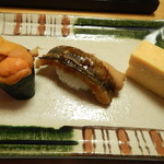 ウニ・穴子・玉子