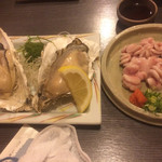 華仙 - 生ガキ 白子刺し