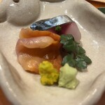 銀座 しのはら - 鯖 赤貝