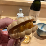 銀座 しのはら - あんぽ柿とフォアグラの最中